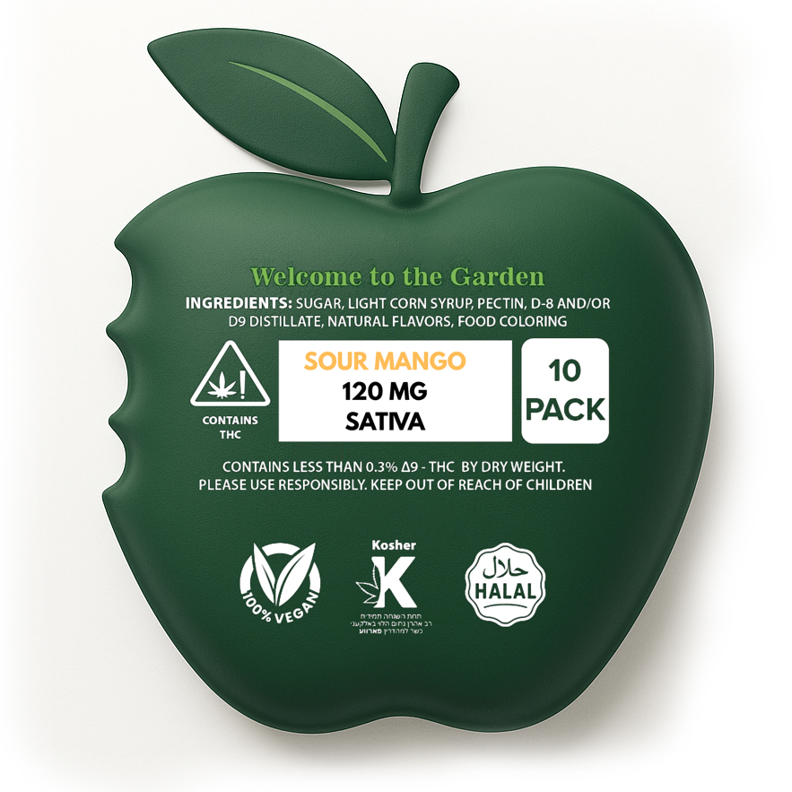 Sour Mango Gummies - 120mg - Image 2