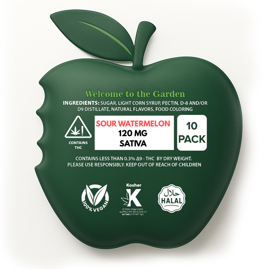 Sour Watermelon Gummies - 120mg - Image 2